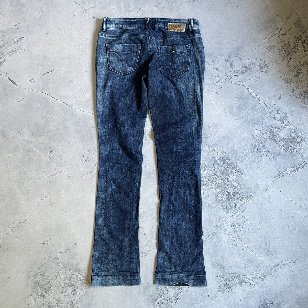 Japanese Brand × Miss Sixty Vintage Miss Sixty Jeans Flared Flap 00s Low Rice Size 28" / US 6 / IT 42 - 2 Thumbnail