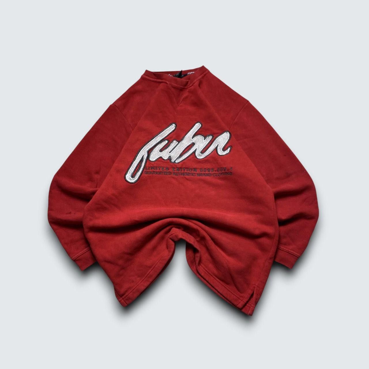 Fubu 00s FUBU Embroidered Streetwear Hoodie Red XL Size US XL / EU 56 / 4 - 1 Thumbnail