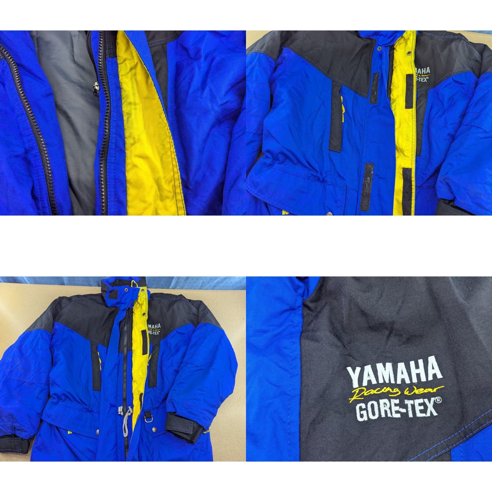 Yamaha VINTAGE Yamaha Racing Gore-Tex Motorcycle Jacket Mens Size M Blue Padded Size US M / EU 48-50 / 2 - 10 Thumbnail