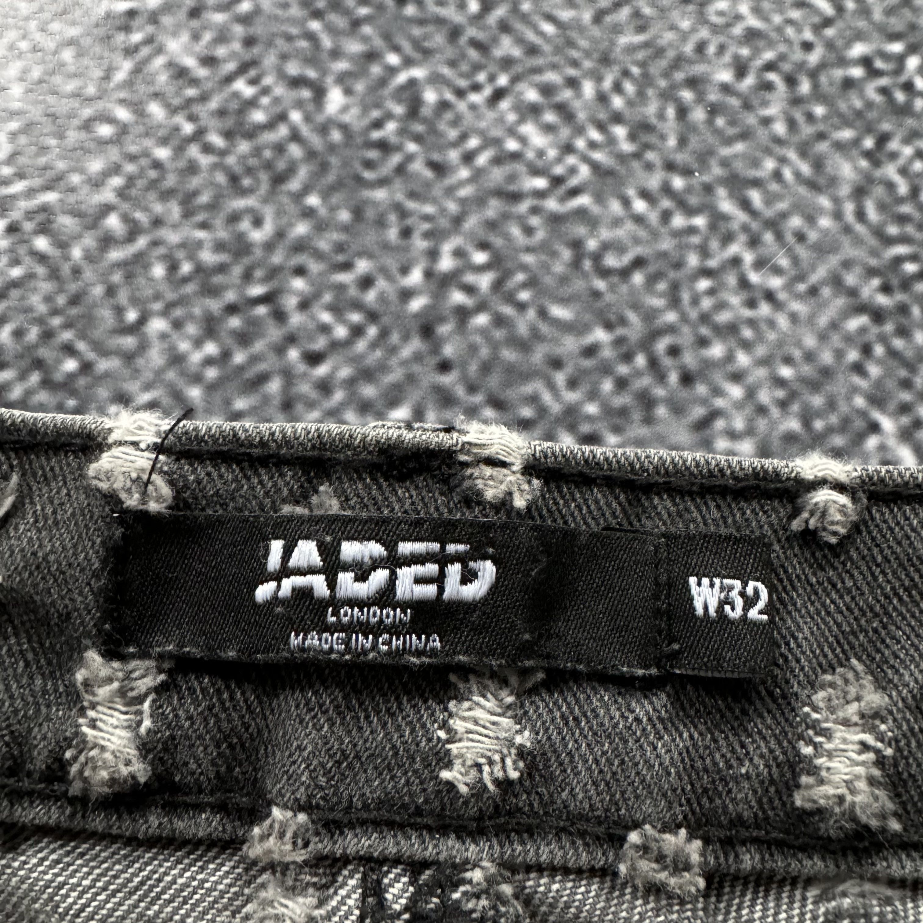 Jaded London JADED LONDON DISTRESSED SKATE FIT JEANS OPIUM STYLE Y2K Size US 32 / EU 48 - 3 Thumbnail