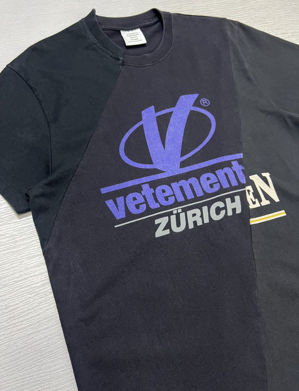 Vetements Vetements - Zurich Reconstructed Cut Up T-Shirt Size US XS / EU 42 / 0 - 4 Thumbnail