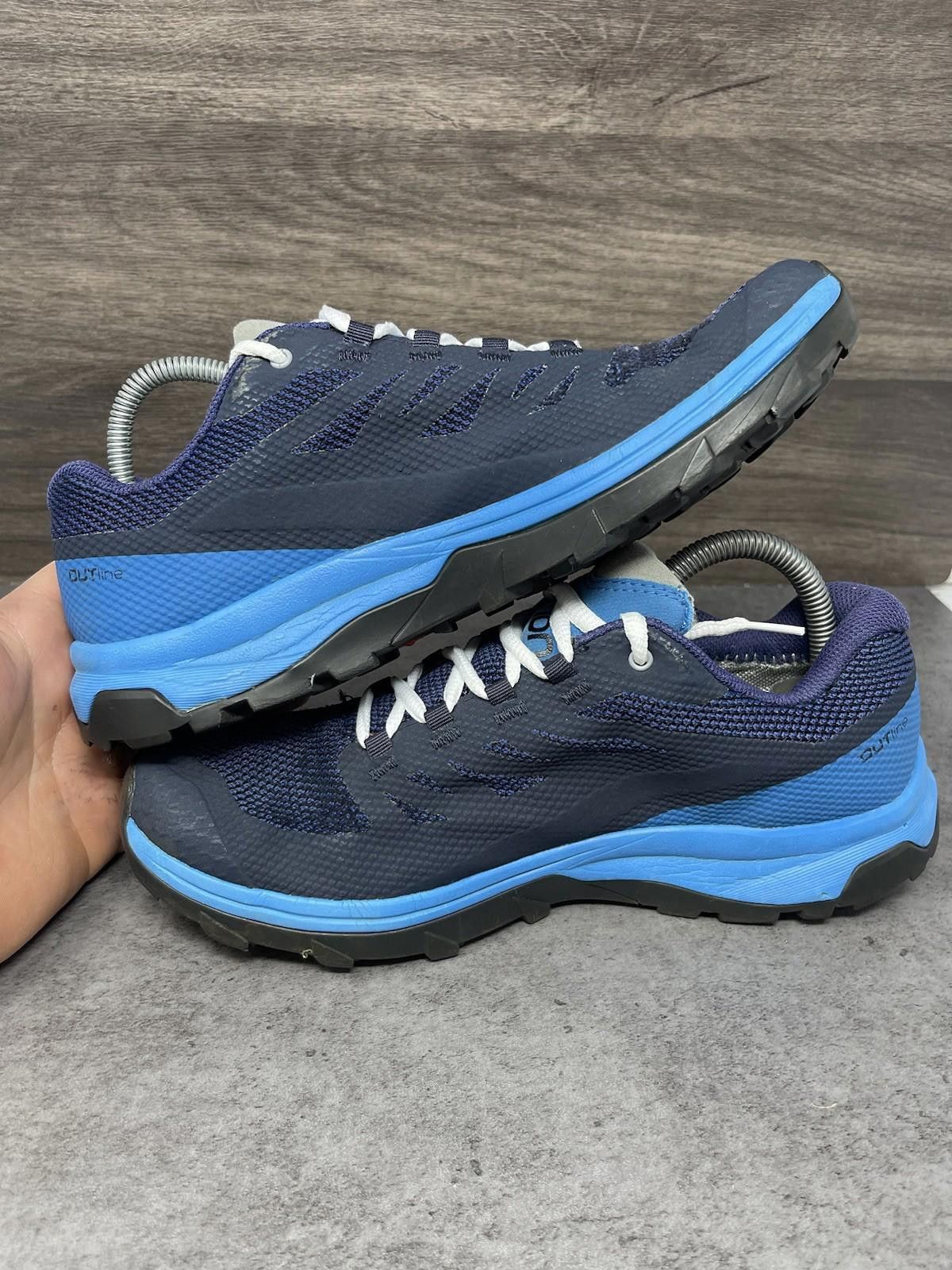Salomon Salomon Outline GTX Shoes Mens Size 7.5 Black Blue Sneaker Size US 7.5 / EU 40-41 - 7 Thumbnail