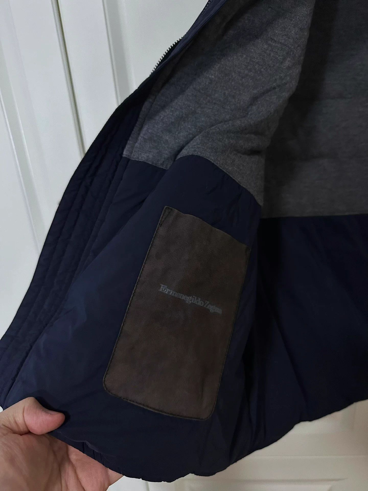Ermenegildo Zegna Zegna Main Line Navy Wool/Goose Down Down Vest 54 Size US L / EU 52-54 / 3 - 6 Thumbnail