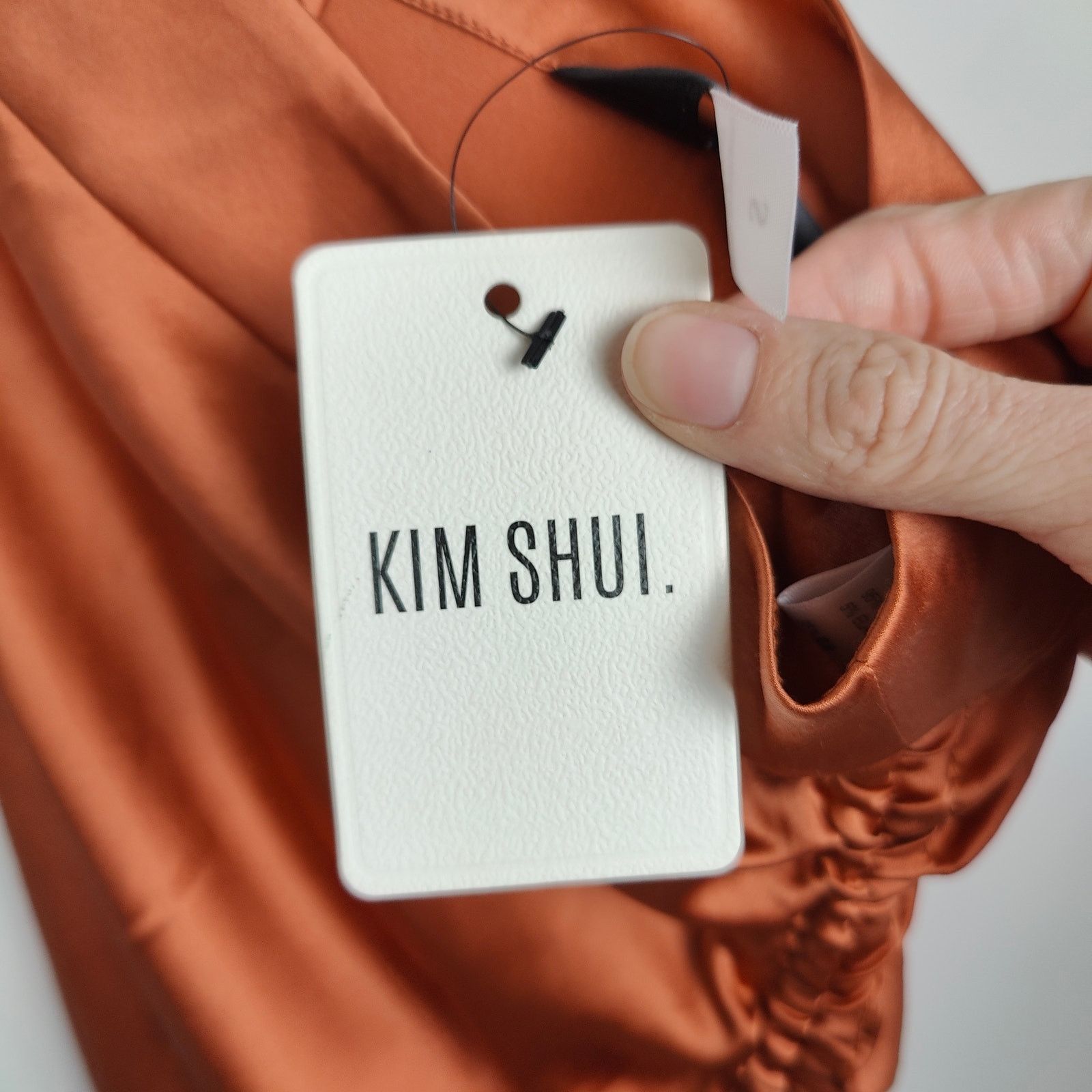 Kim Shui Kim Shui Ruched Mini Skirt Womens Small NWT Bronze Size 27" / US 4 / IT 40 - 7 Thumbnail