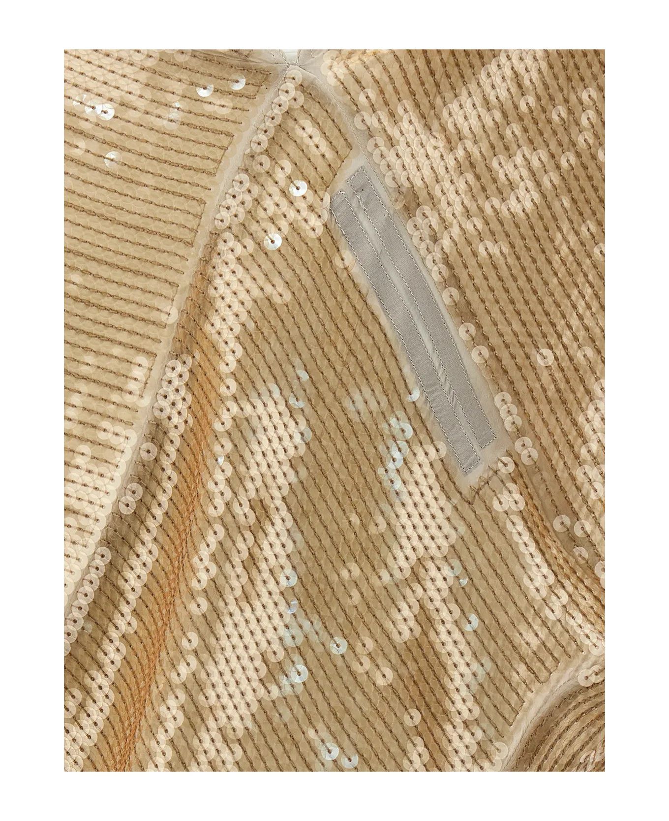 Rick Owens o1y0126 Silk T-Shirt in Sand Size M / US 6-8 / IT 42-44 - 4 Thumbnail
