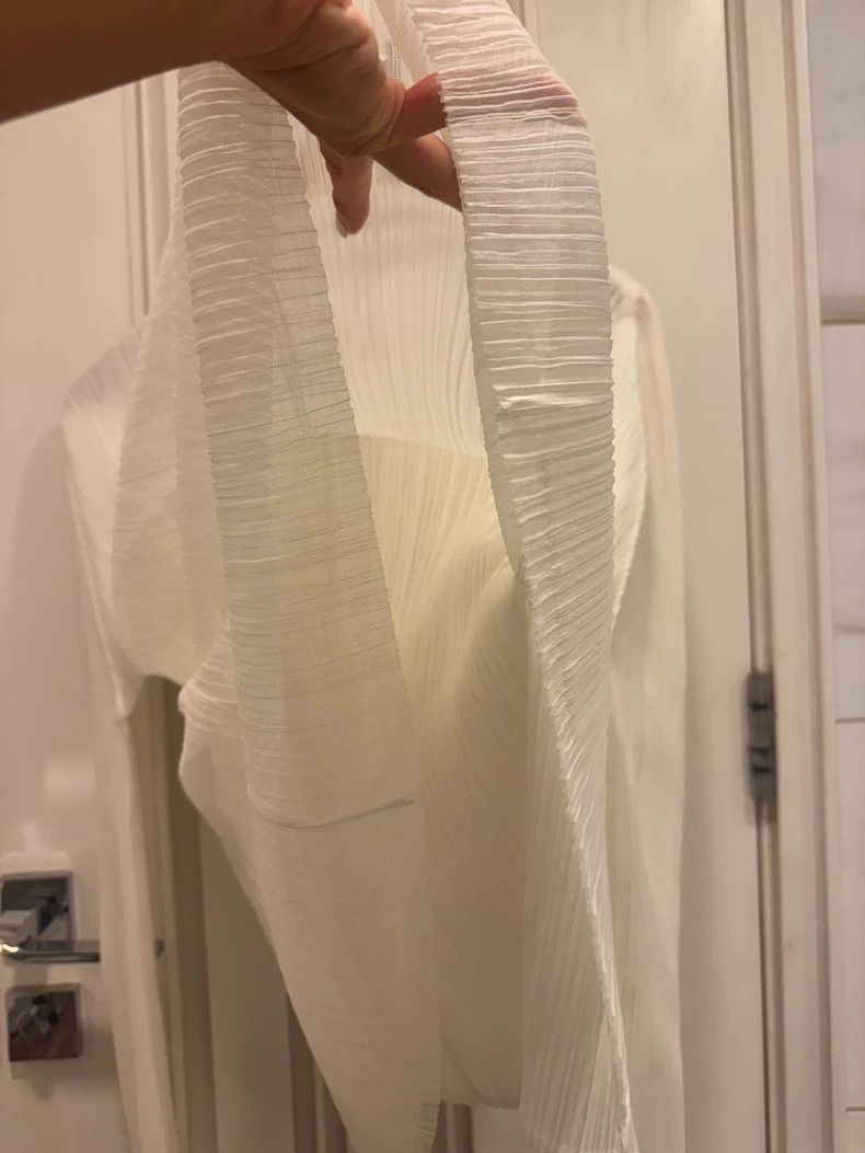 Issey Miyake Issey Miyake size:5 White pleated coat Size M / US 6-8 / IT 42-44 - 8 Thumbnail