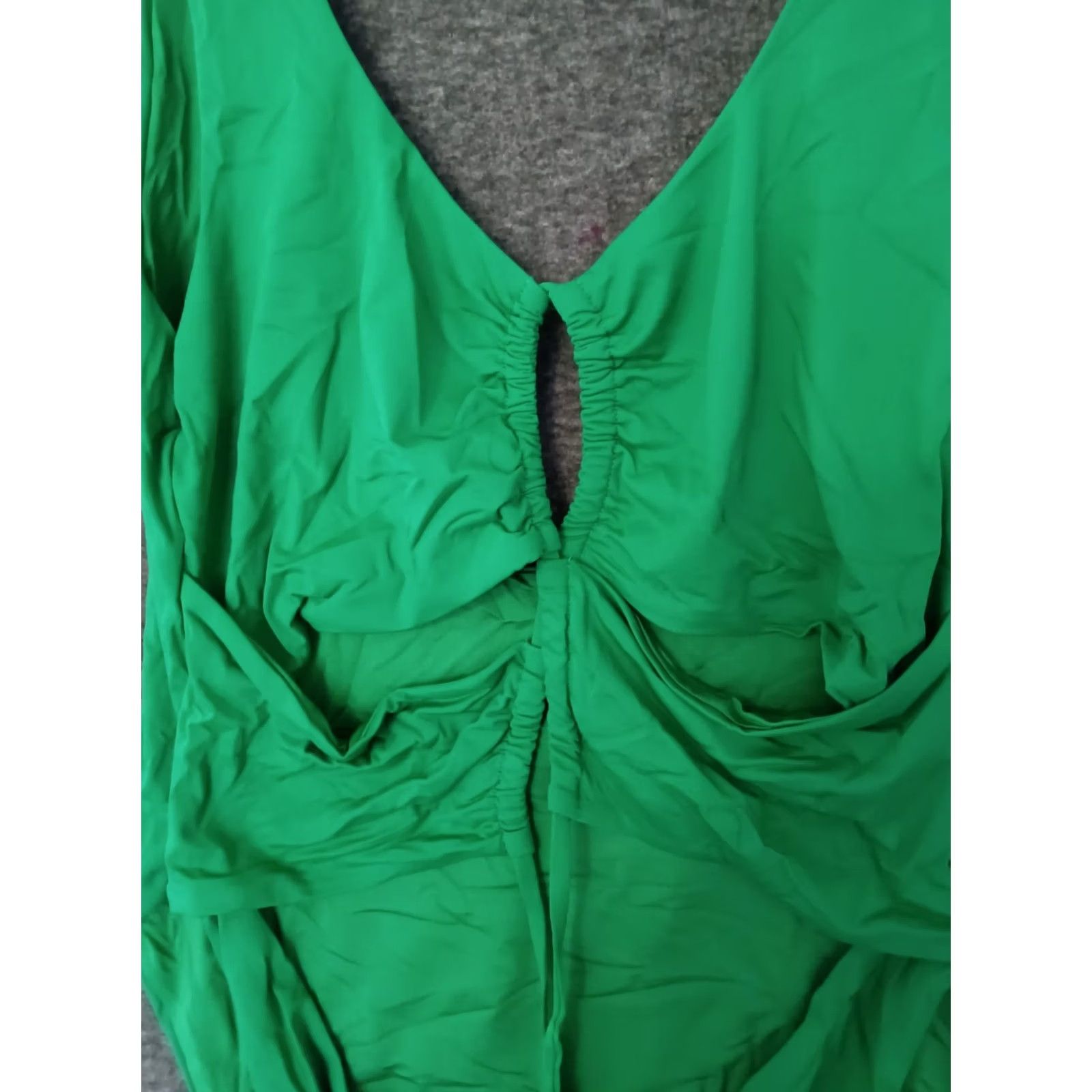 Triangl Toluca Swim One Piece Green 4XL Adults Women Triangle Waist Wrap Open Tummy Solid Nylon Spandex Sexy Beach Size ONE SIZE - 3 Thumbnail