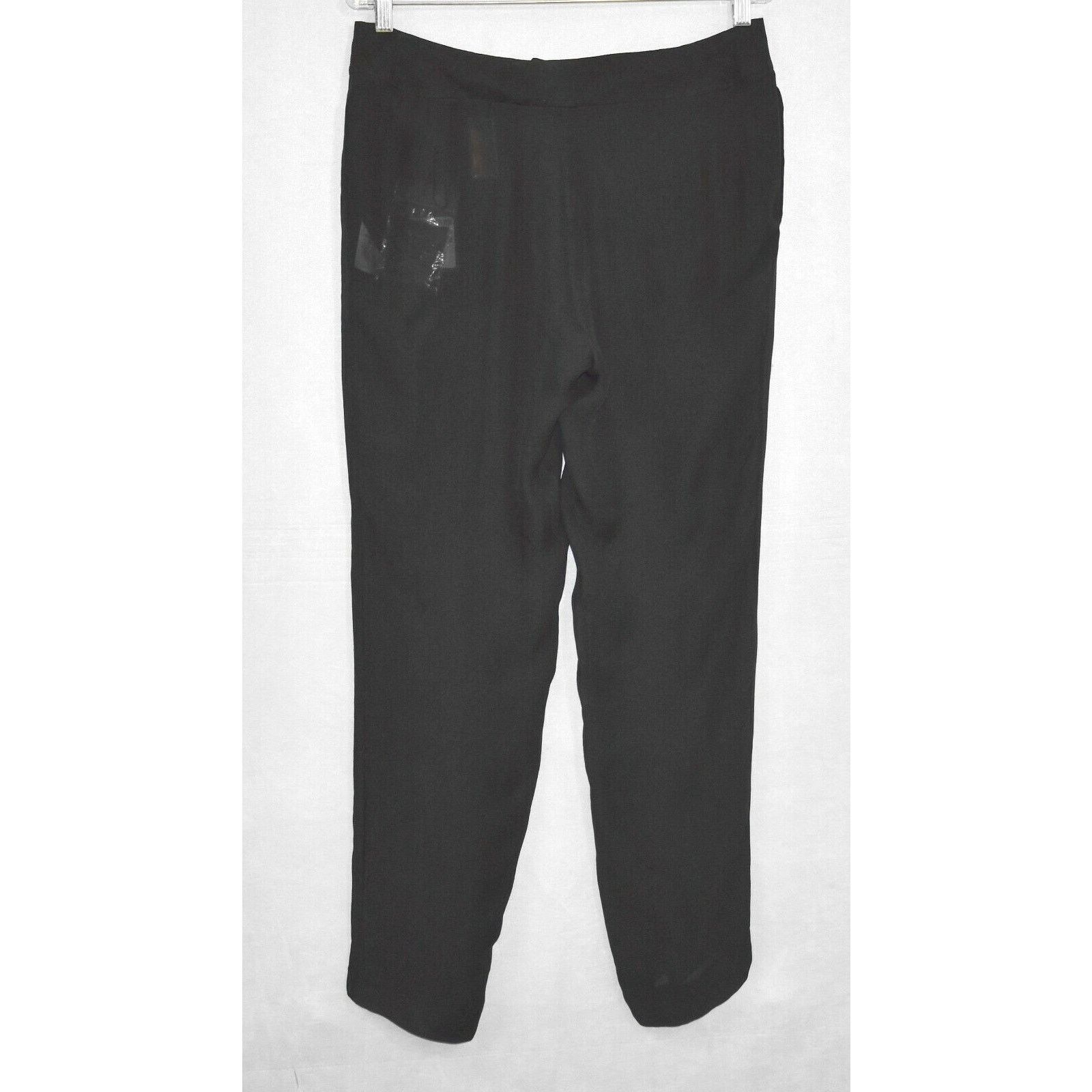 Yves Saint Laurent YVES SAINT LAURENT Black See Through Silk Pants Sz 42 $2530 Size 28" / US 6 / IT 42 - 2 Thumbnail