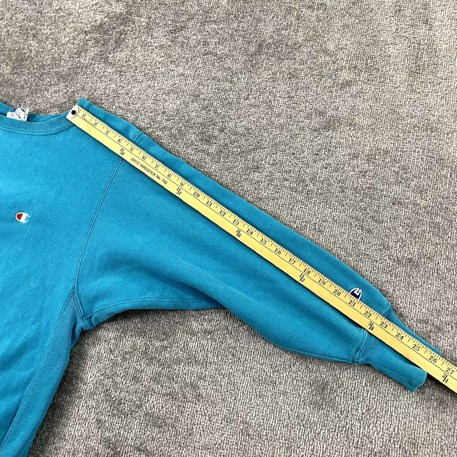 Champion VINTAGE CHAMPION Sweatshirt Womens M Blue Reverse Weave Pullover 90s USA Size M / US 6-8 / IT 42-44 - 7 Thumbnail