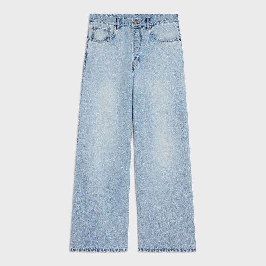 Celine o1d2blof0226 Max Denim Jeans In Blue Size US 32 / EU 48 - 1 Thumbnail