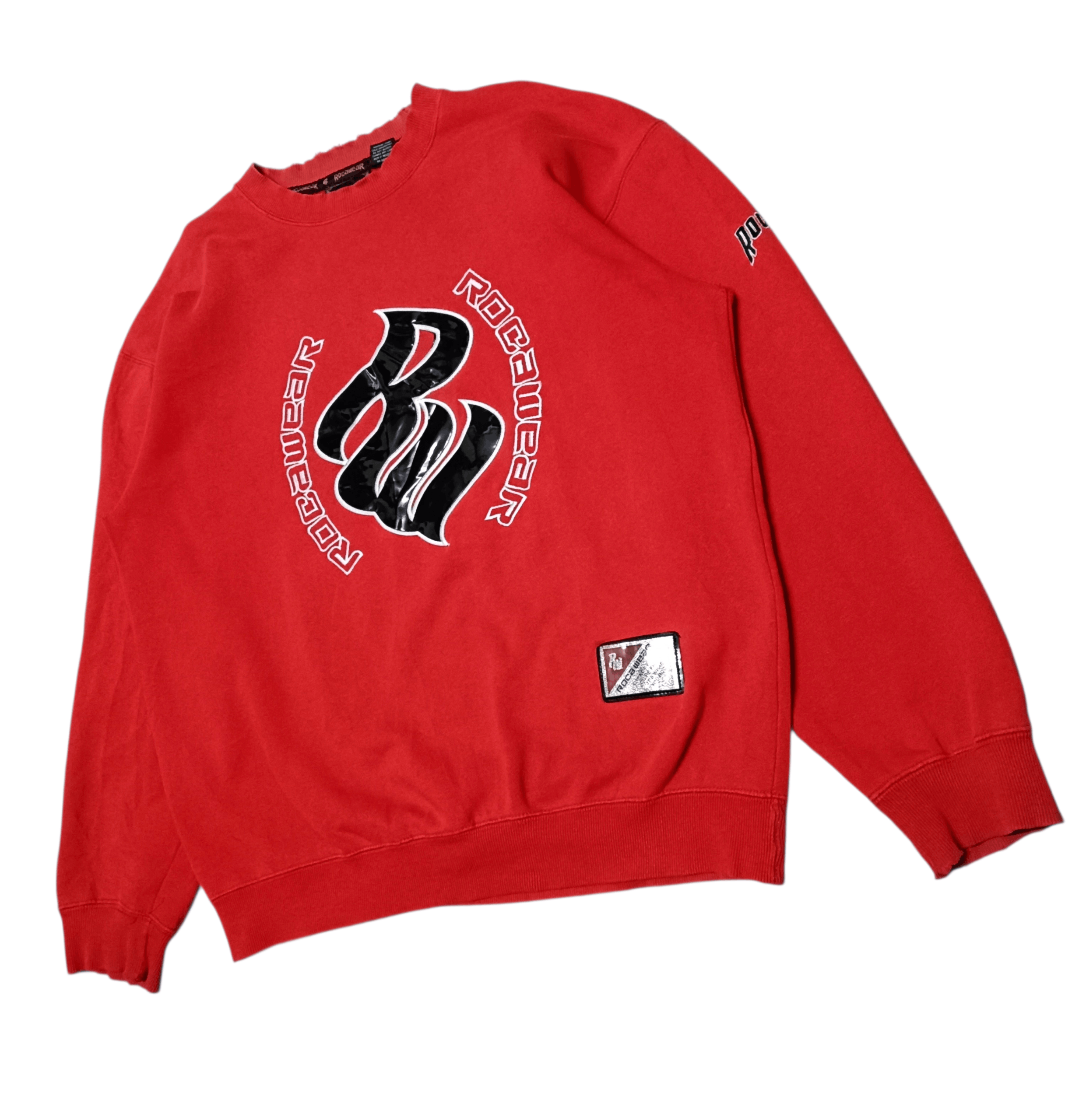Rocawear 🔥GONE TODAY🔥Rockawear Distressed Embroidery Sweatshirt Size US XL / EU 56 / 4 - 2 Thumbnail