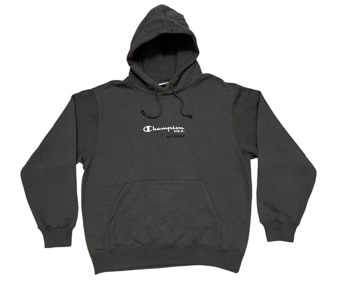 Champion 2000s CHAMPION BLIZZARD EMBROIDERY HOODIE NICELY FADED Size US L / EU 52-54 / 3 - 1 Thumbnail