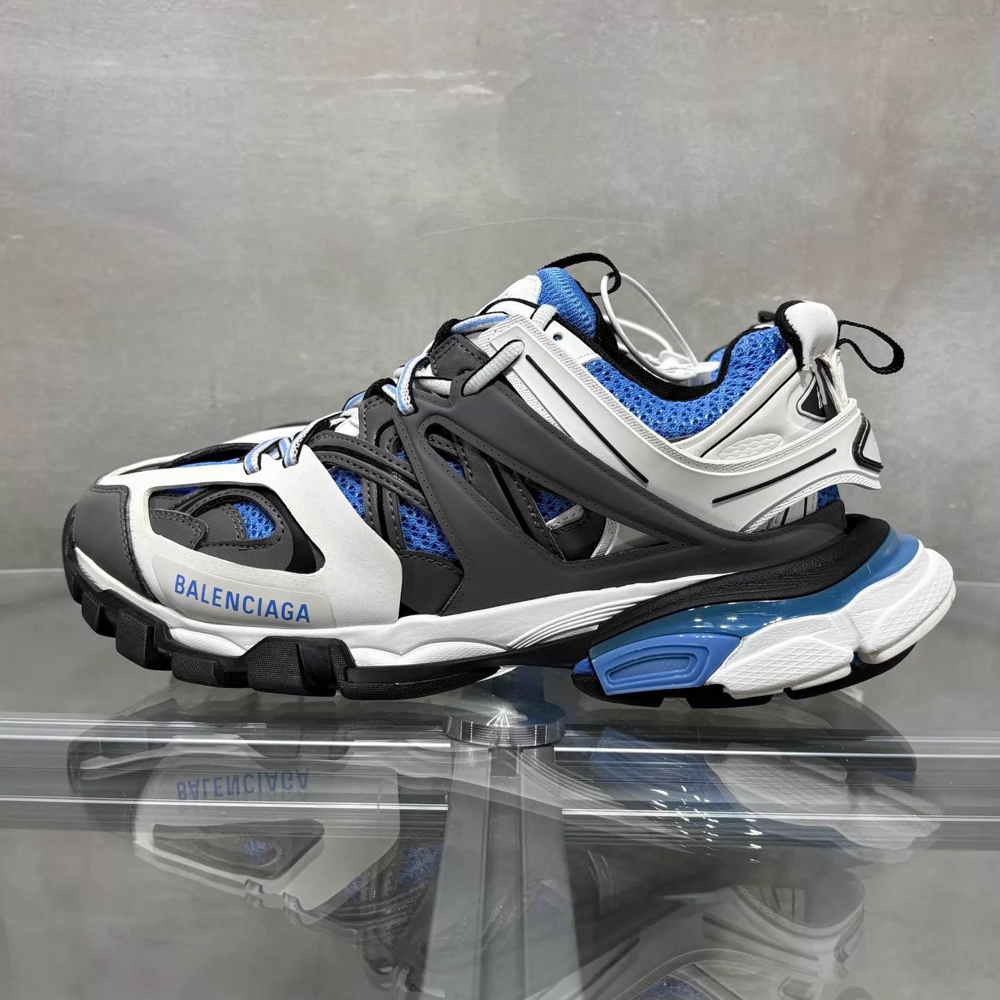 Balenciaga Balenciaga BLCG Track Black Blue Size 40 Size US 7 / EU 40 - 3 Thumbnail