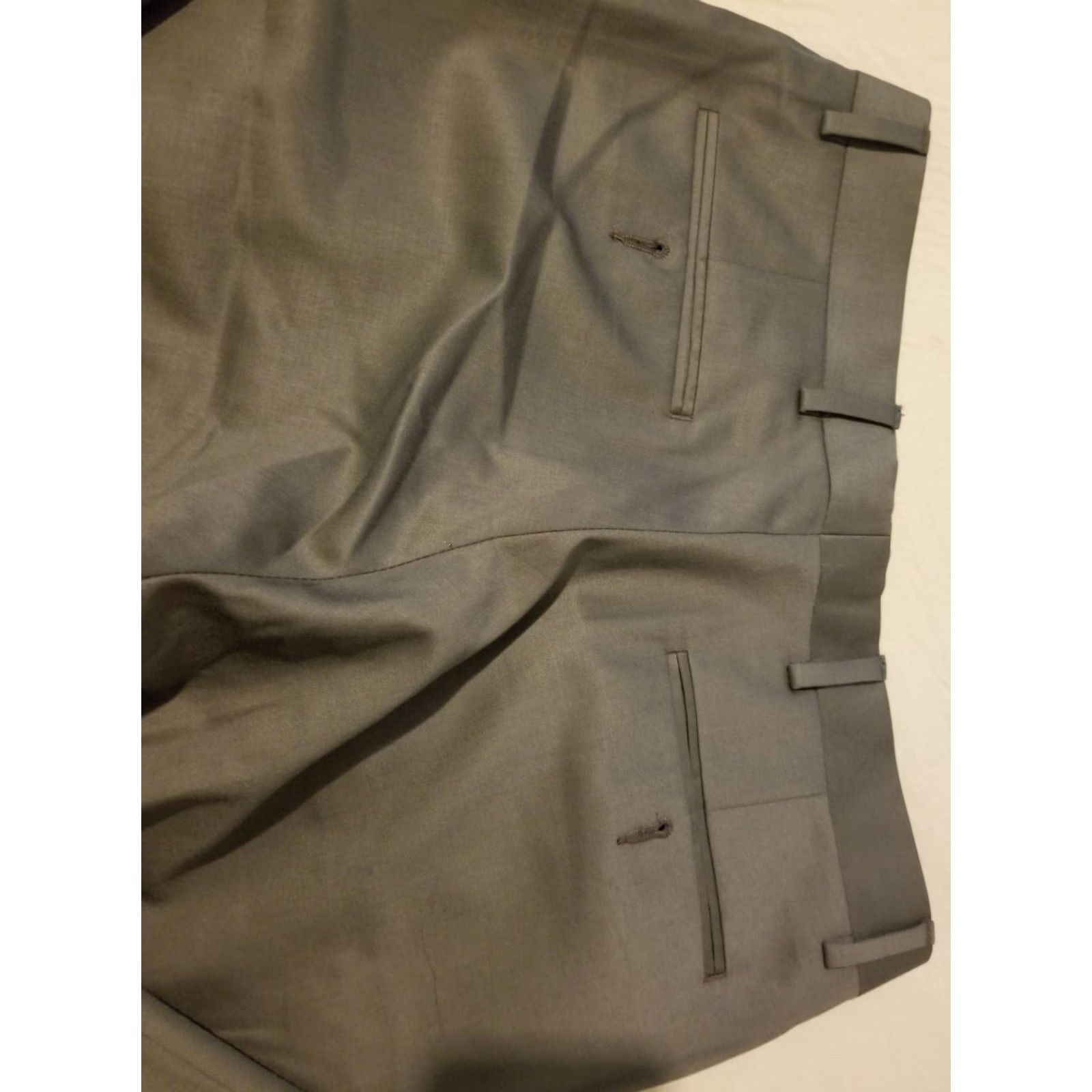 Michael Kors Michael Kors Wool Dress Pants 34x30 Gray Grey Slacks Chino Trouser Men Dress Pants, Regular, 34x30, Gray, Kors, Wool, Michael Kors, Pants, 30 Inseam Size US 34 / EU 50 - 2 Thumbnail