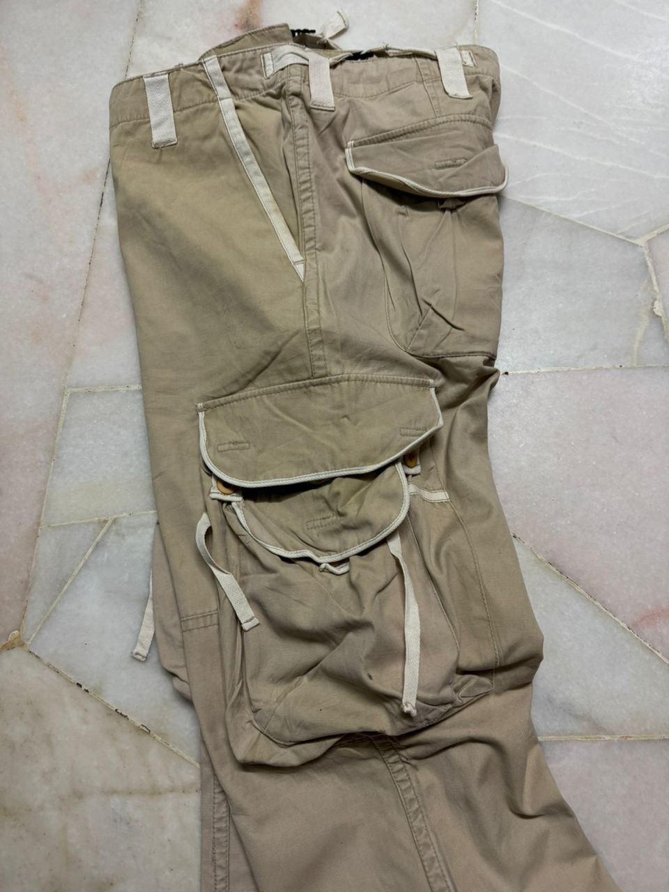 PPFM 💥Insane💥90s Japanese Bondage Parachute Thrashed Faded Cargo Size US 33 - 16 Thumbnail