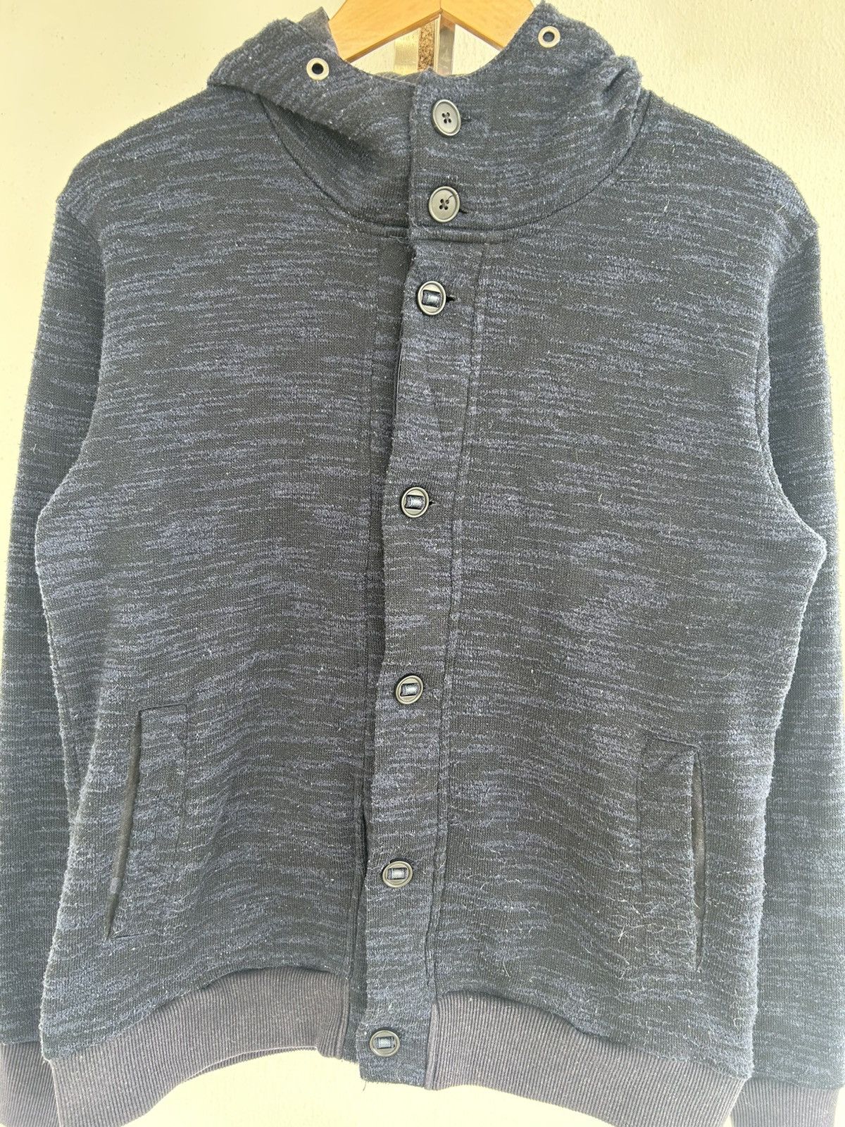 semanticdesign Semanticdesign Japan Vintage Jacket Hoodie Navy Blue Size US L / EU 52-54 / 3 - 3 Thumbnail
