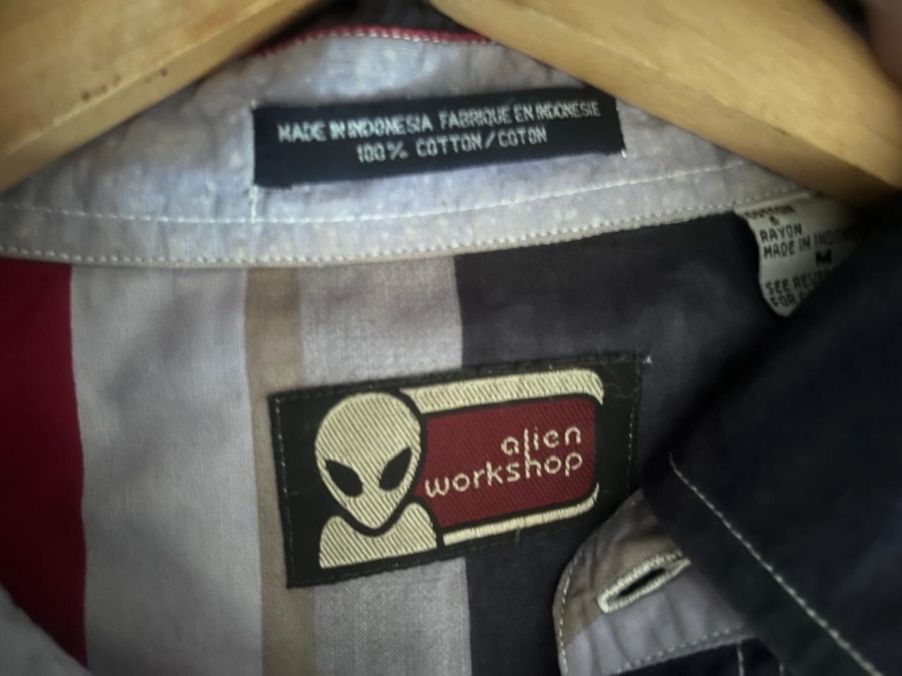Alien Workshop 90s Alien Workshop Embroidered Logo Striped Skateboarding Size US M / EU 48-50 / 2 - 8 Thumbnail
