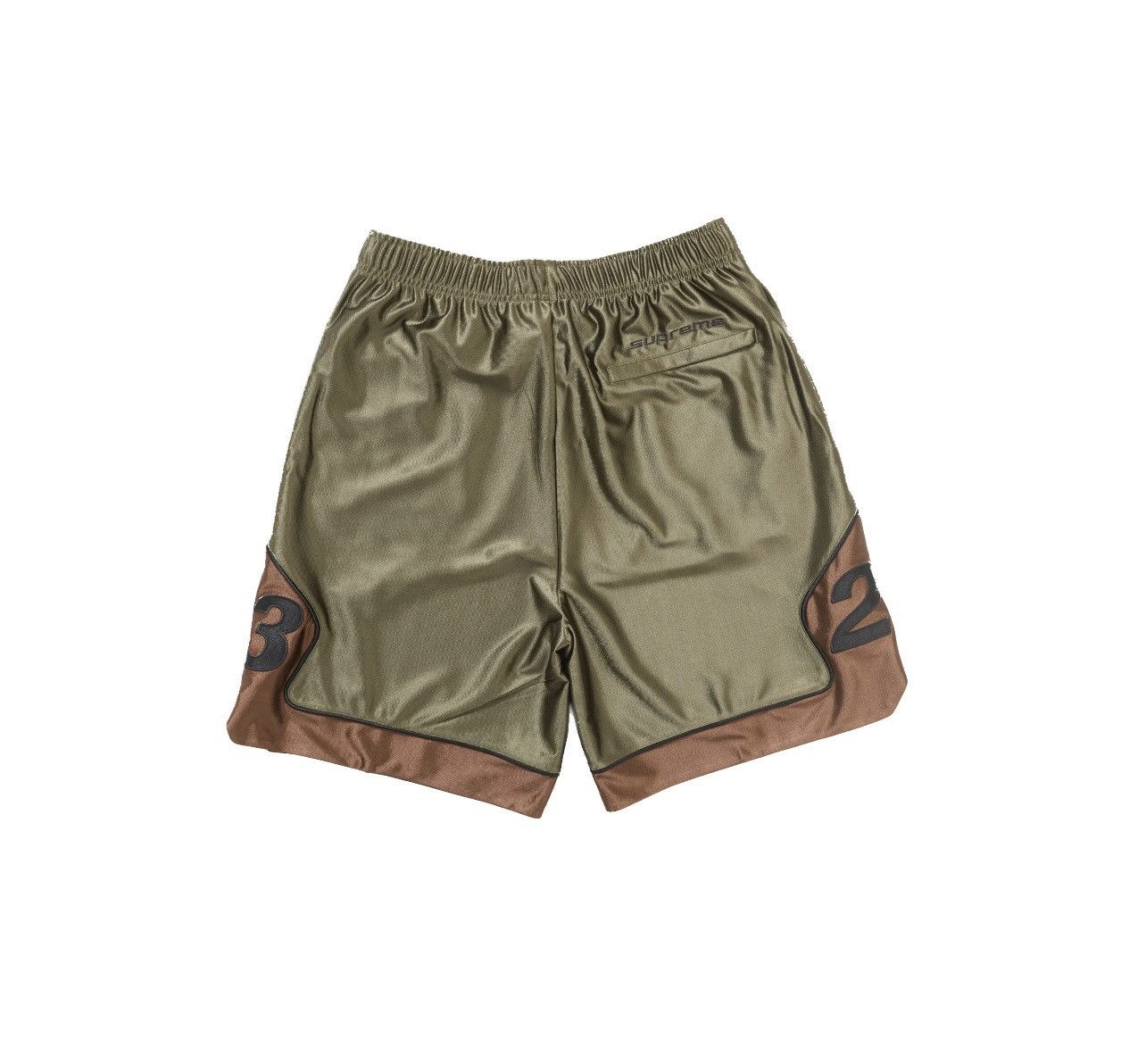 Jordan Brand × Supreme Supreme Jordan Warm Up Shorts Olive Size: XL Size US 35 - 3 Thumbnail