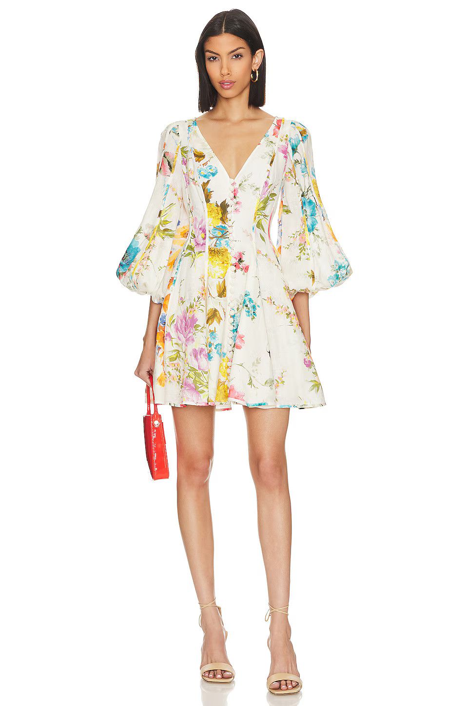 Zimmermann Halcyon Panelled Mini Dress Size S / US 4 / IT 40 - 1 Thumbnail