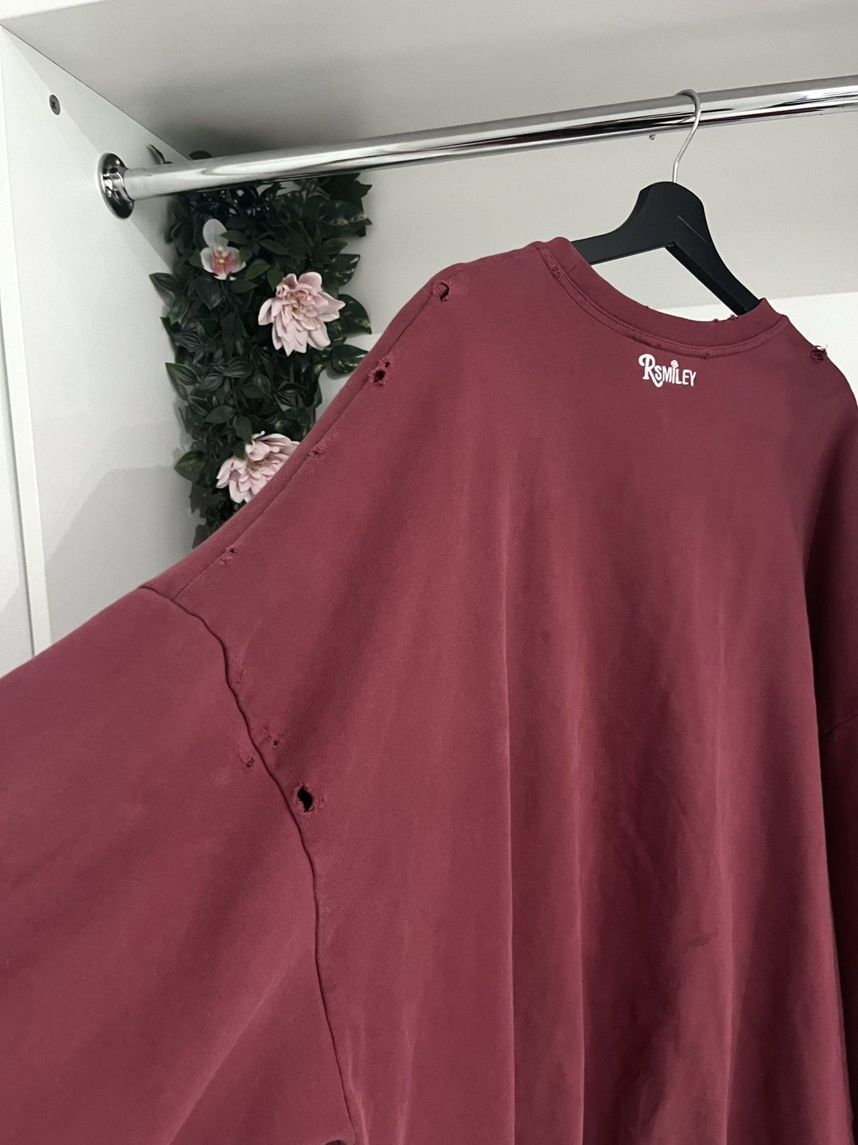 Raf Simons Raf Simons Smiley Oversized Distressed Sweatshirt Size US M / EU 48-50 / 2 - 6 Thumbnail