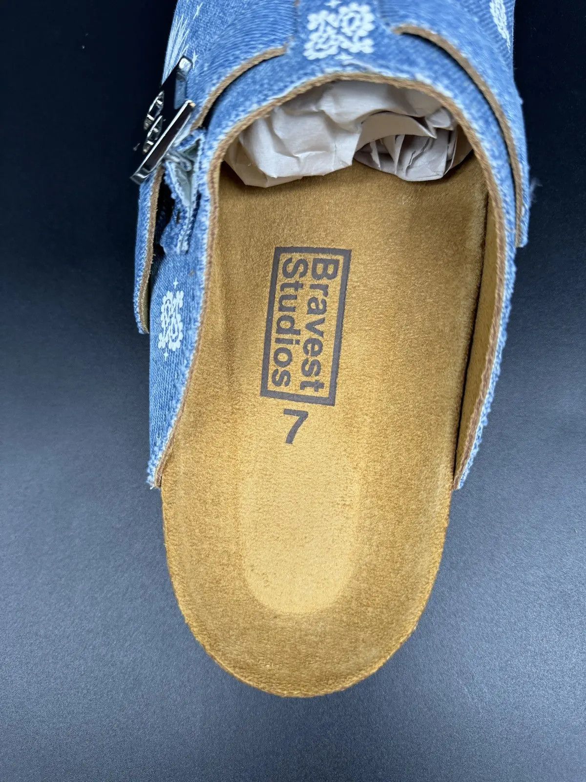 Bravest Studios Bravest Studios Denim Paisley Clog Size US 7 / EU 40 - 12 Thumbnail