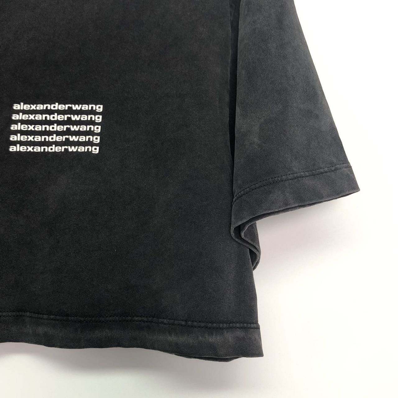 Alexander Wang Alexander Wang Cropped T-shirt Women's Black K26WX Size XS / US 0-2 / IT 36-38 - 4 Thumbnail