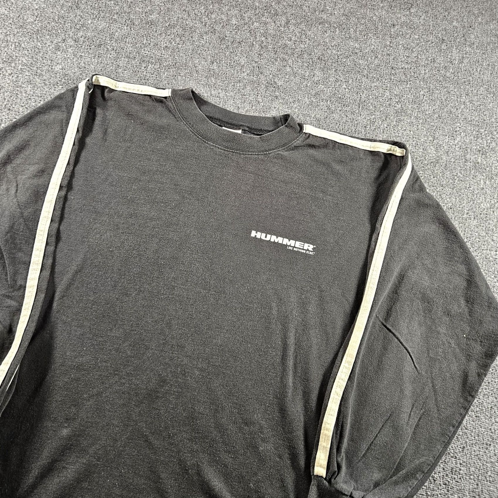 Vintage Hummer Shirt Mens Large Black Long Sleeve Like Nothing Else Graphic Badger Sport Size US L / EU 52-54 / 3 - 3 Thumbnail
