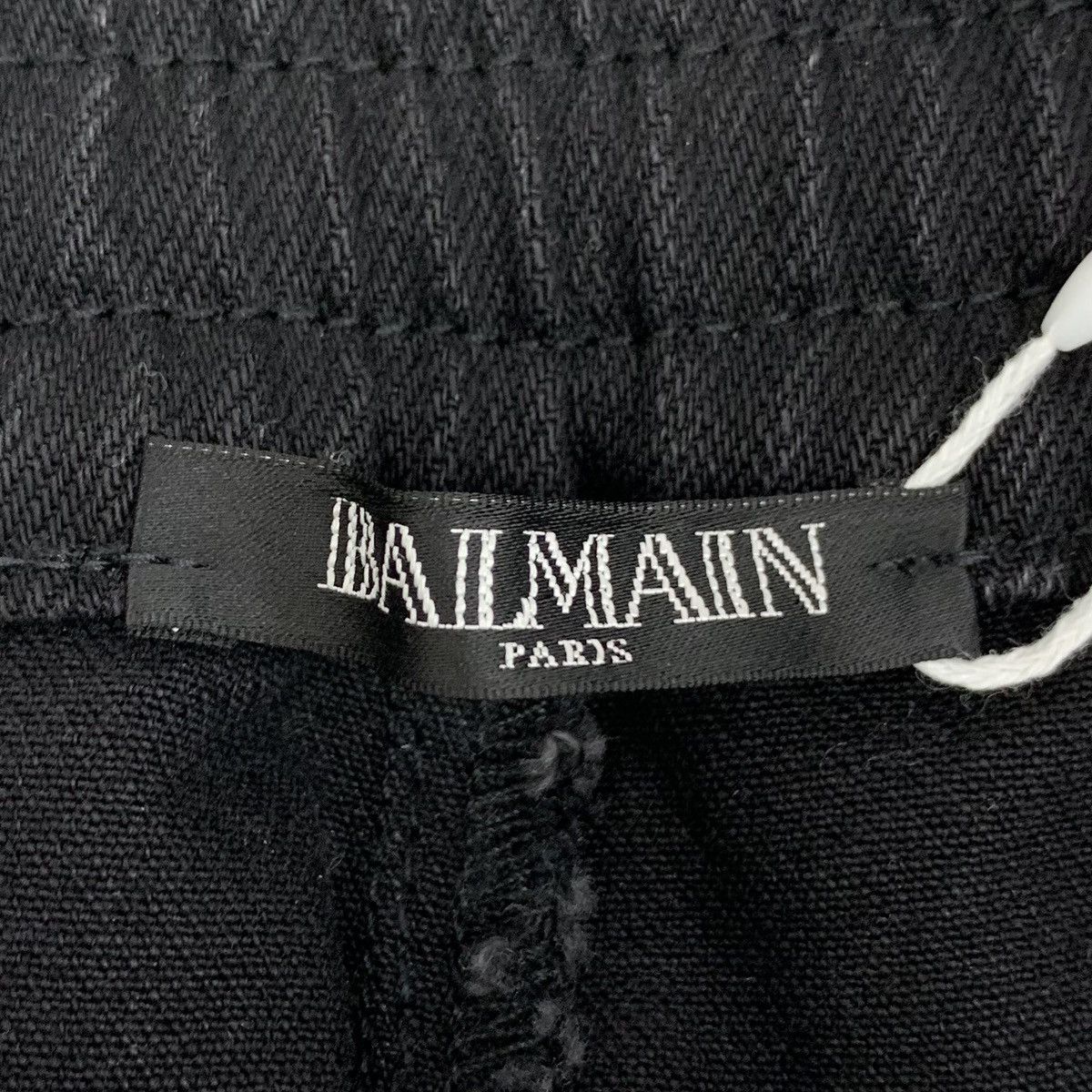 Balmain Balmain Black Side Pleated Design Cotton Casual Pants K26WX Size US 34 / EU 50 - 6 Thumbnail