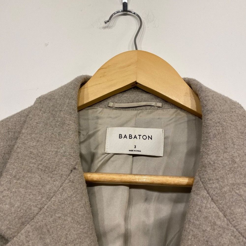 Aritzia Aritzia Babaton Oatmeal Single Breasted Oversized Vogue Blaz Size L / US 10 / IT 46 - 2 Thumbnail