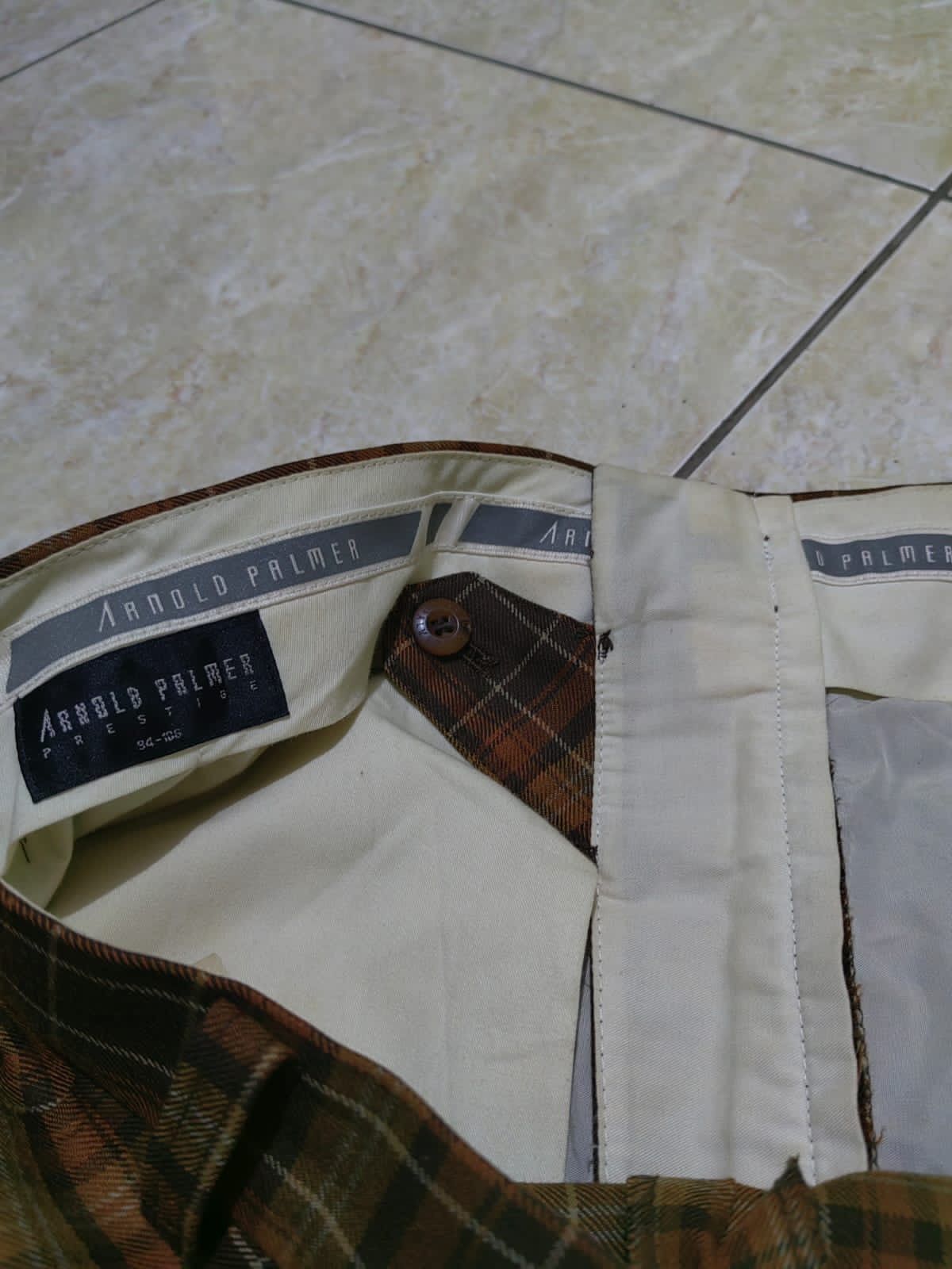 Vintage Arnold palmer wool tartan golf pants Size US 36 / EU 52 - 4 Thumbnail