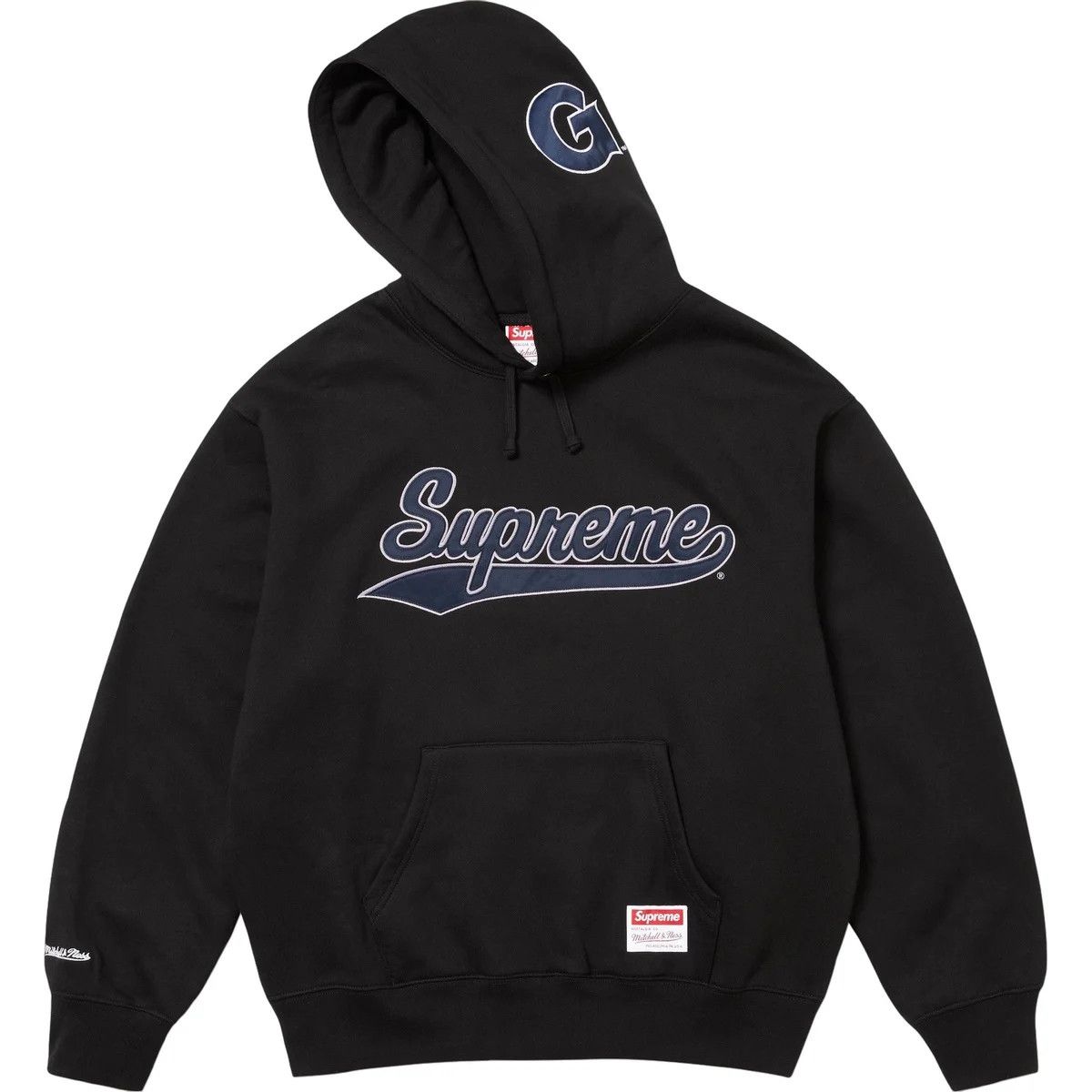 Mitchell & Ness × NCAA × Supreme Supreme Mitchell Ness NCAA Georgetown Hoodie Medium Size US M / EU 48-50 / 2 - 1 Thumbnail