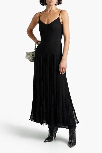 Valentino o1y0226 Silk Maxi Dress in Black Size XS / US 0-2 / IT 36-38 - 2 Thumbnail