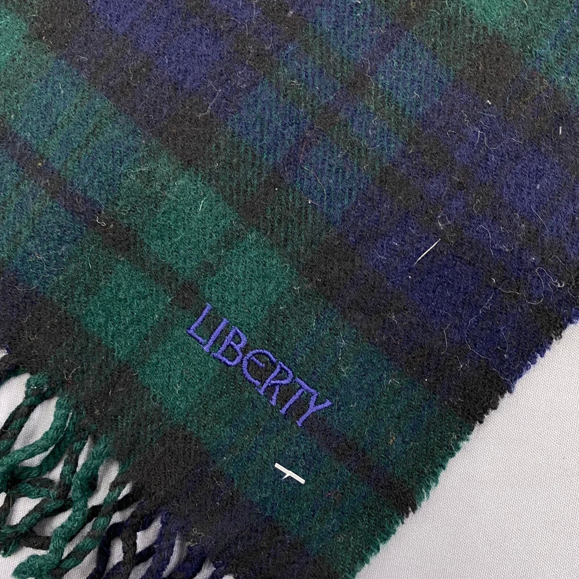 Liberty London Vintage Liberty of London Scarf Wool Winter Plaid Scarves Size ONE SIZE - 4 Thumbnail