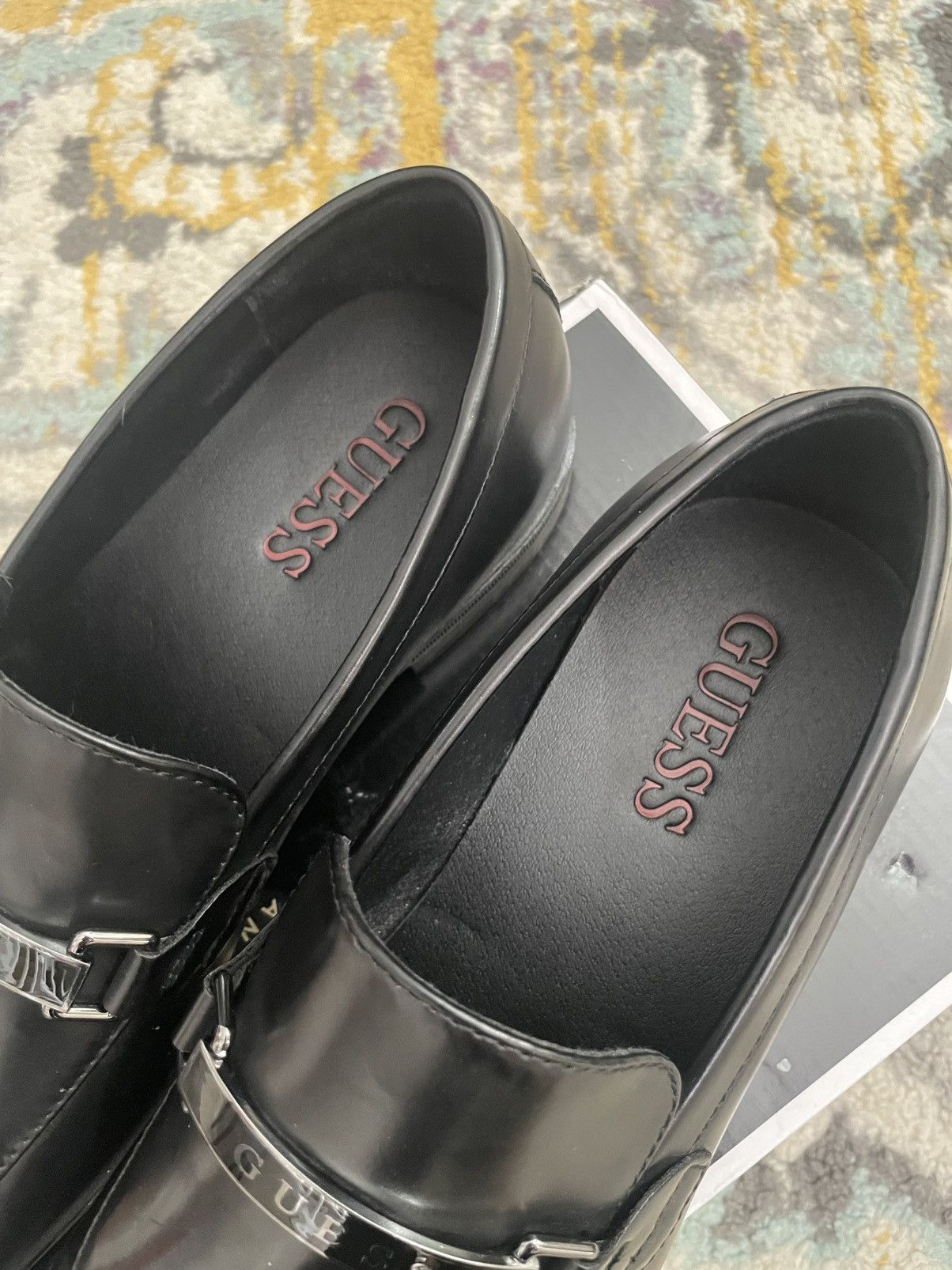 Guess Guess Black Dress Loafers Size US 9.5 / EU 42-43 - 4 Thumbnail