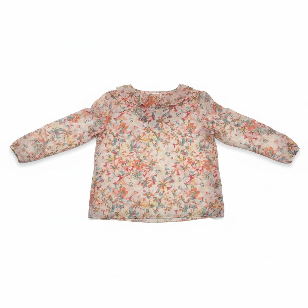 Other Womens Lauren Conrad Long Sleeve Floral Blouse w/ Slip - 2X Size XXL / US 16-18 / IT 52-54 - 4 Thumbnail