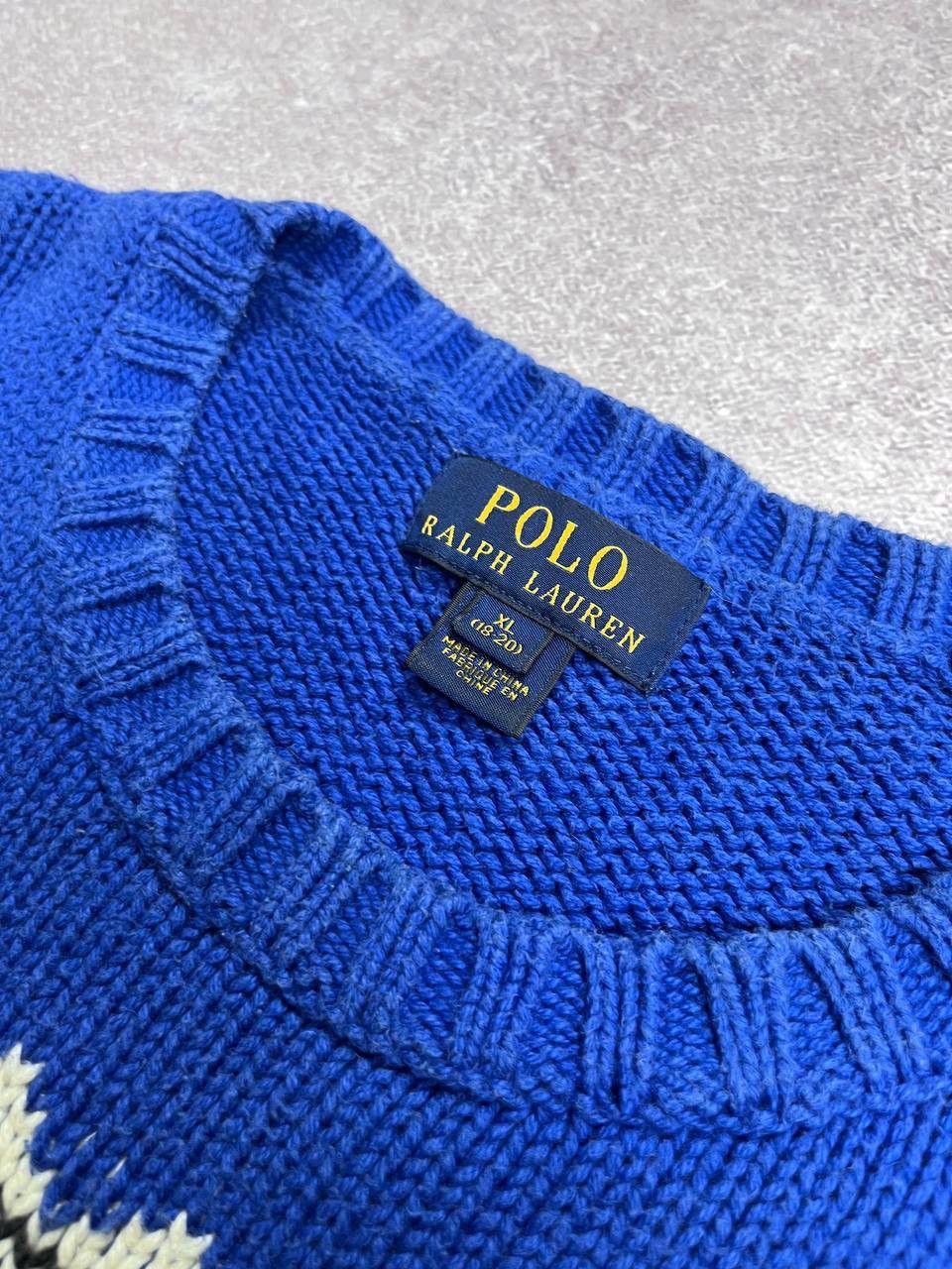 Polo Ralph Lauren VINTAGE POLO RALPH LAUREN AZTEC KNIT SWEATER L Size US L / EU 52-54 / 3 - 3 Thumbnail