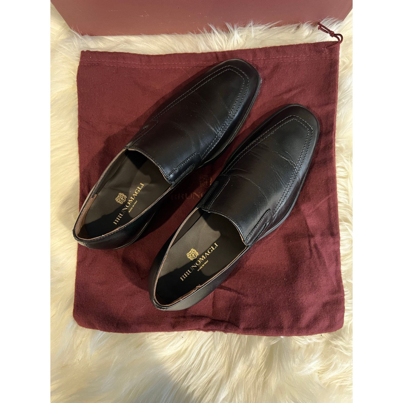Bruno Magli Bruno Magli RAGING LEATHER SLIP-ON BLACK Loafer Men's 8.5 M Size US 8.5 / EU 41-42 - 2 Thumbnail