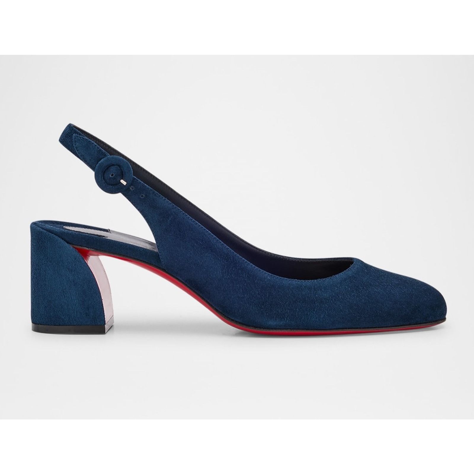 Christian Louboutin Christian Louboutin So Jane Sling 55 Marine Blue Heel 36 Size US 5 / IT 35 - 1 Thumbnail