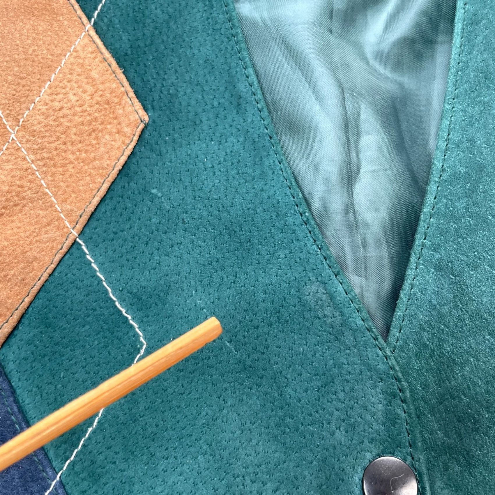 Vintage VINTAGE Northwest Territory Vest Mens M Green Leather Geometry Quilted Casual Western 38in Chest Spring Summer Fall Winter Mens Size US M / EU 48-50 / 2 - 7 Thumbnail