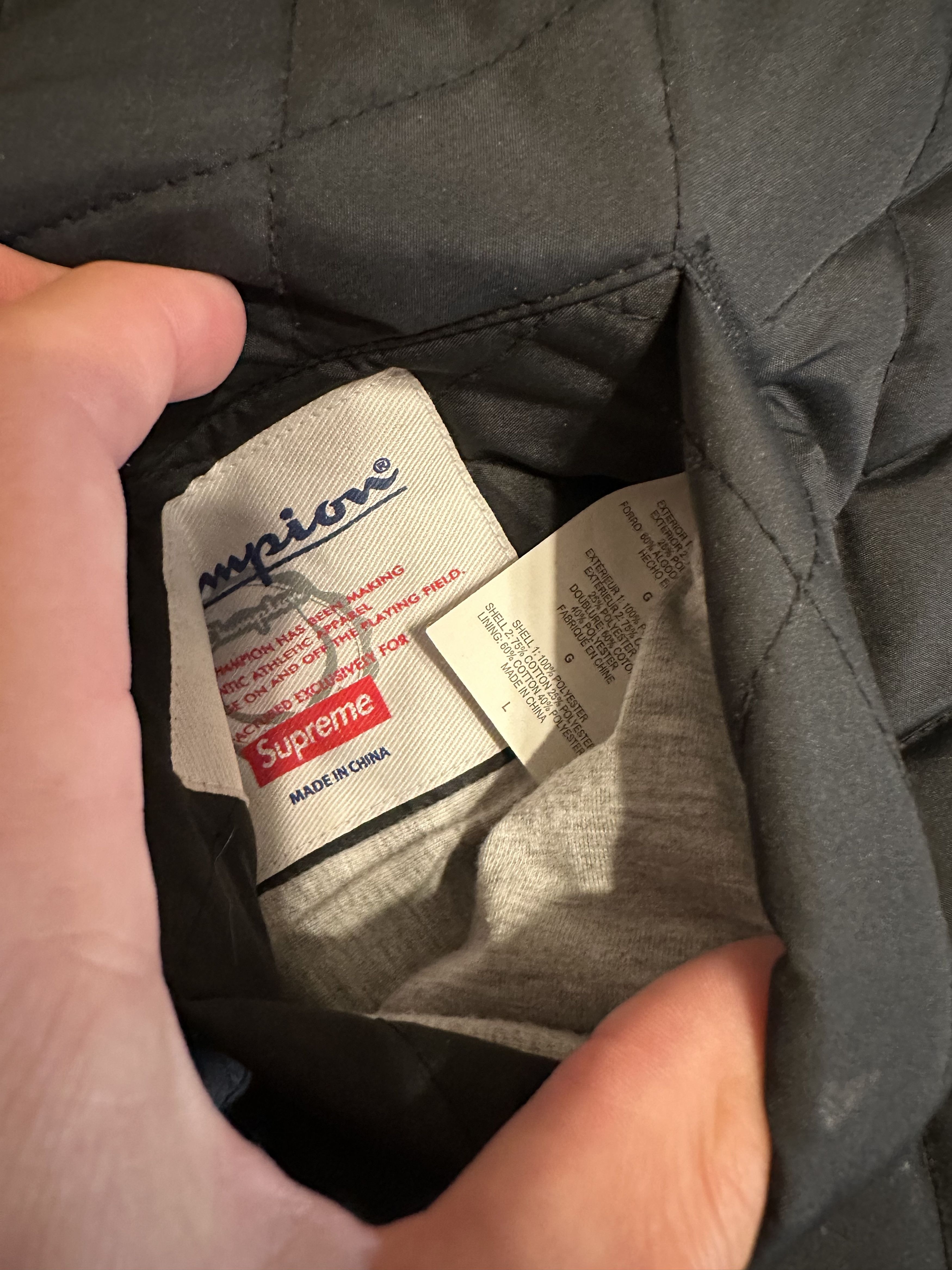 Champion × Supreme SUPREME Champion 2014 Reversible Zip up hoodie Jacket Black Size US L / EU 52-54 / 3 - 4 Thumbnail