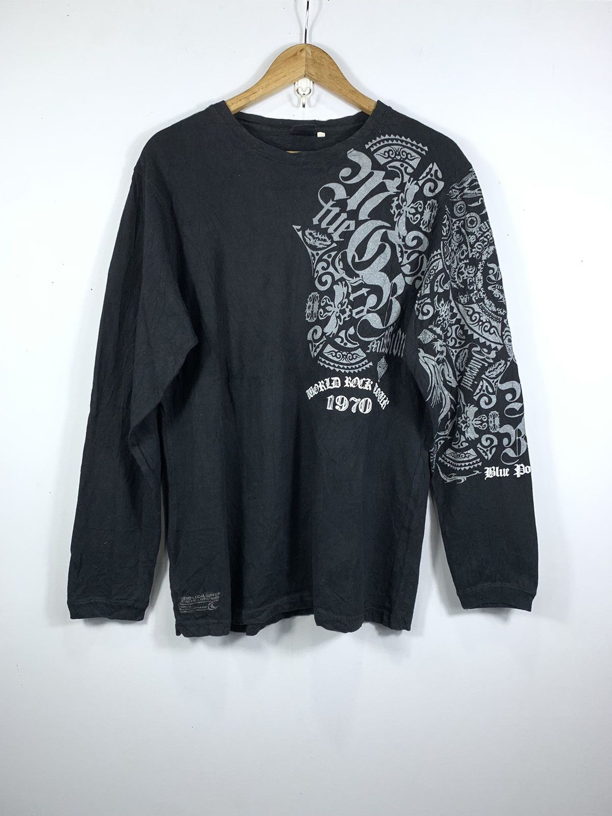 If Six Was Nine Japanese Rough Tato Triball poem Long Slevee Size US L / EU 52-54 / 3 - 1 Thumbnail