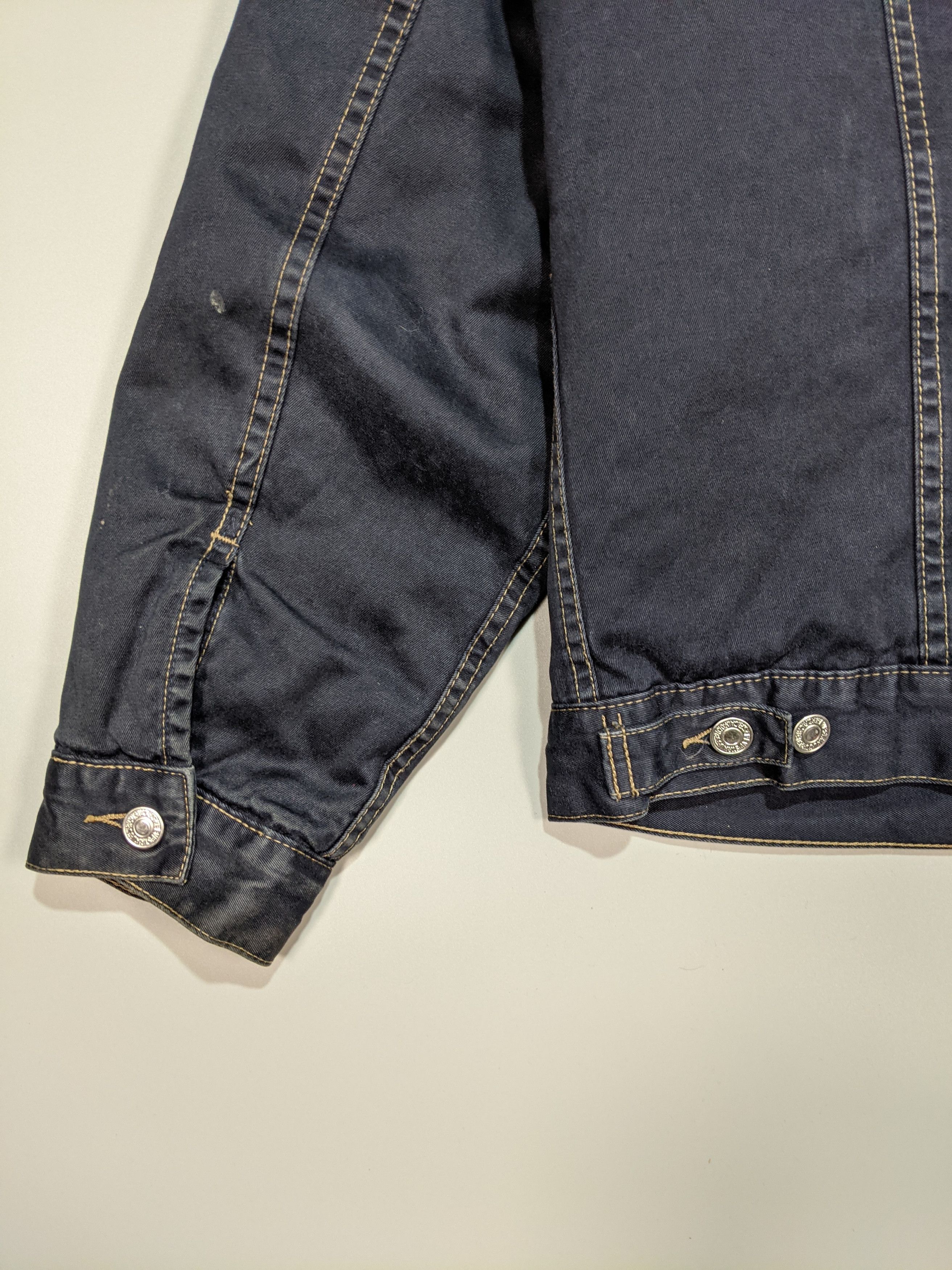 Levi's × Levi's Vintage Clothing LEVIS Vintage 80s - 90s Dark Blue Denim Men`s Jacket Size US L / EU 52-54 / 3 - 8 Thumbnail