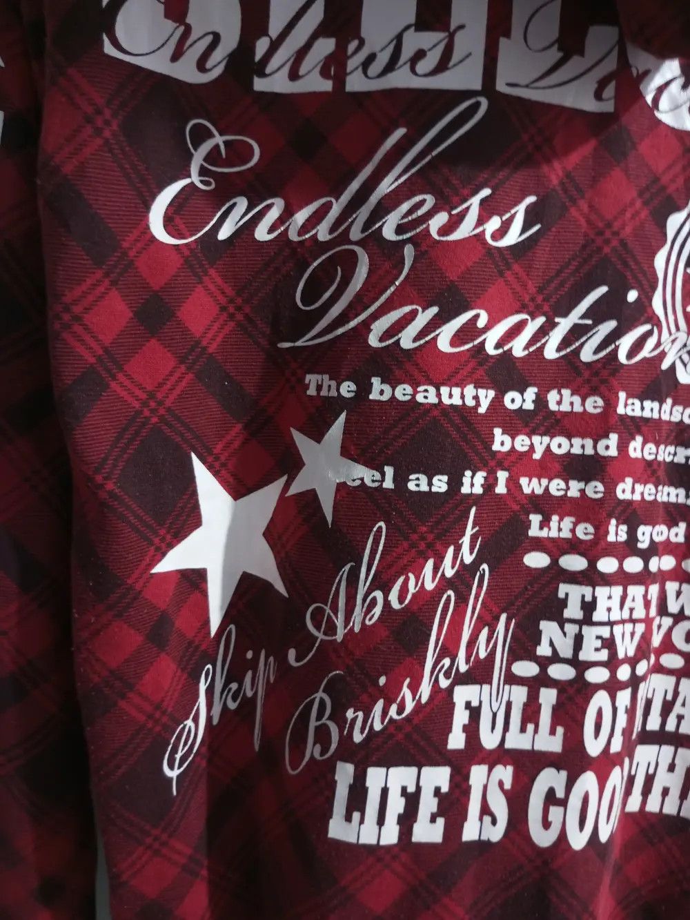 If Six Was Nine × Japanese Brand × Le Grande Bleu (L.G.B.) Vintage g-Dept tartan spellout fur hoodies Size US M / EU 48-50 / 2 - 11 Thumbnail