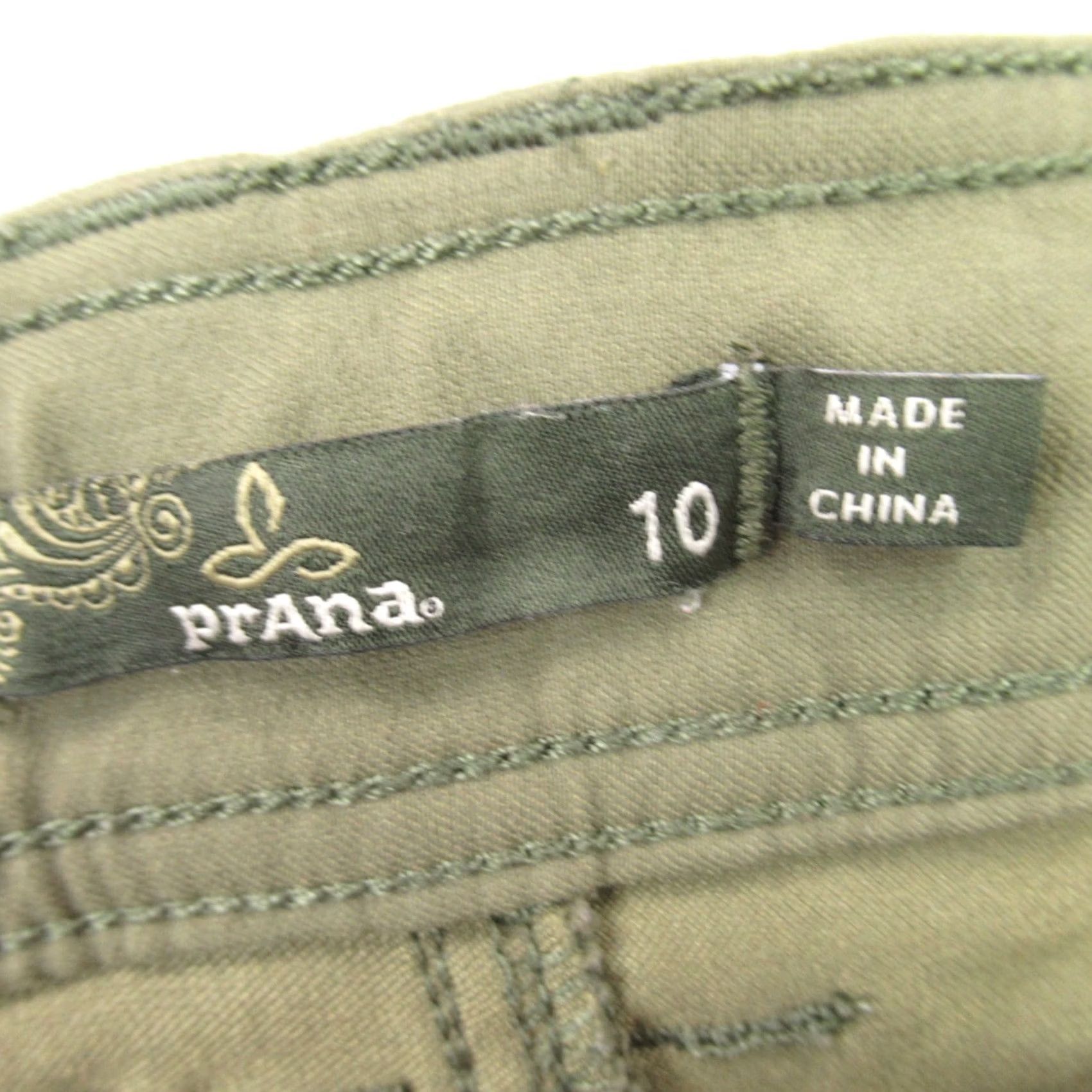Prana prAna Shorts Womens 10 Lightweight Outdoors Pockets Green Chino Size 32" / US 10 / IT 46 - 3 Thumbnail