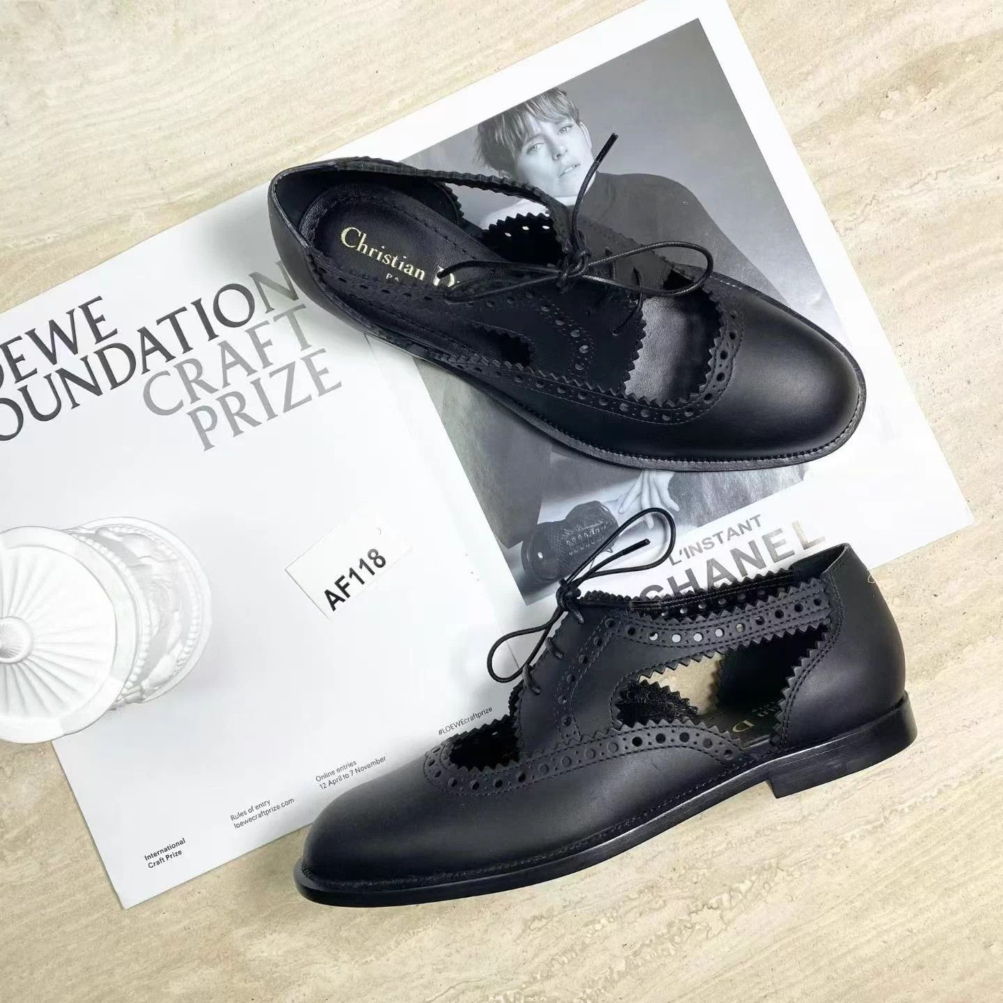 Dior Dior Teddy-D Black Leather Loafers 36D Unworn Size US 5 / IT 35 - 1 Thumbnail