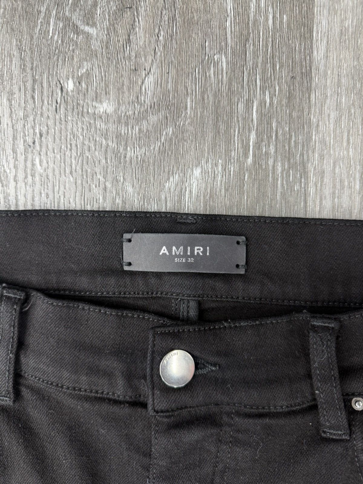 Amiri black on black patch amiri jeans Size US 32 / EU 48 - 3 Thumbnail