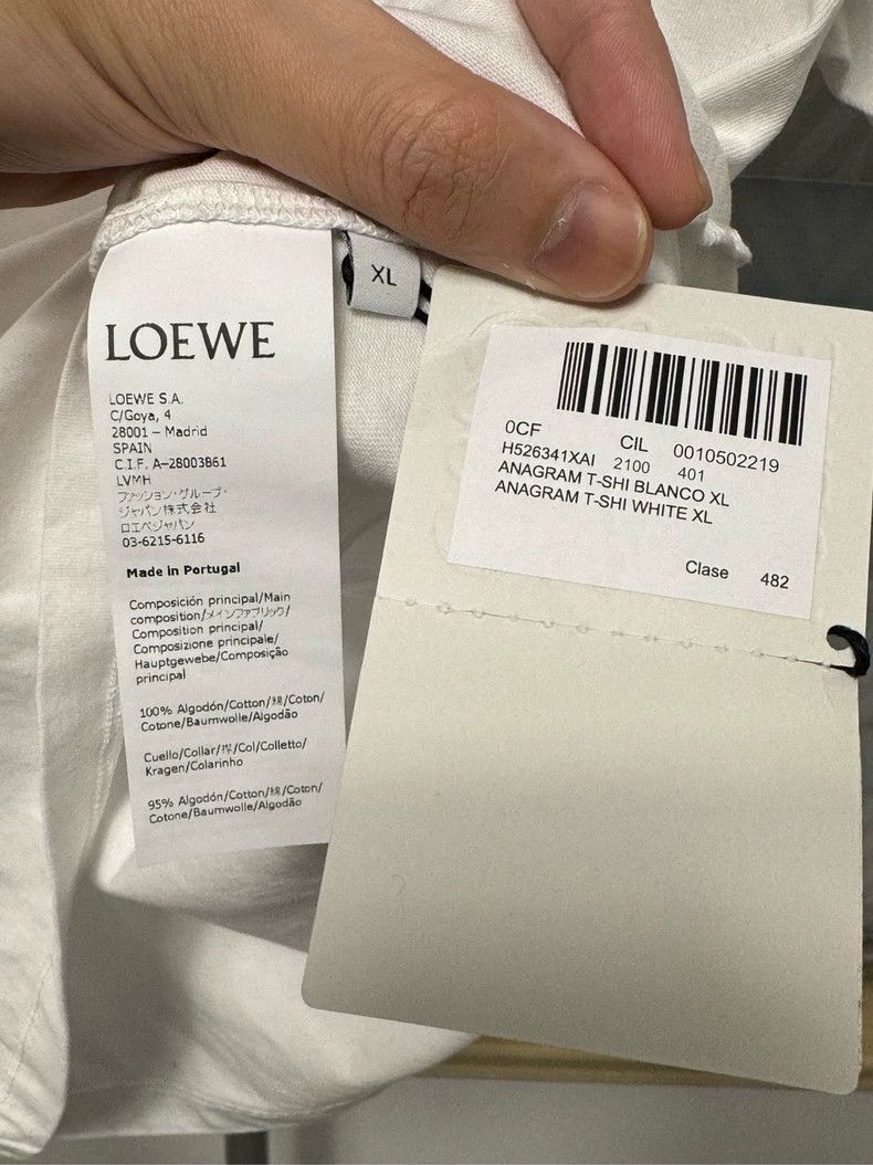 Loewe LOEWE Classic white Logo short sleeves Size XL / US 12-14 / IT 48-50 - 4 Thumbnail