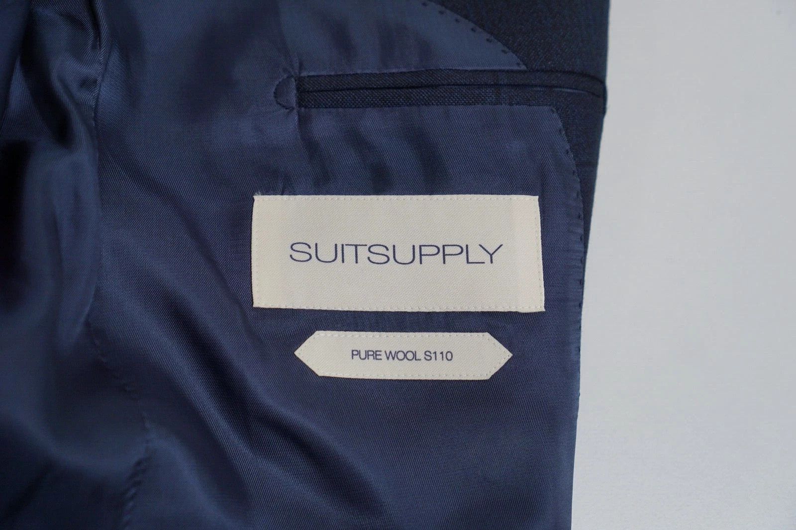 Suitsupply Men Suitsupply Blazer Lazio Blue Pure Wool S110 94 UK/US38L Size 38L - 5 Thumbnail