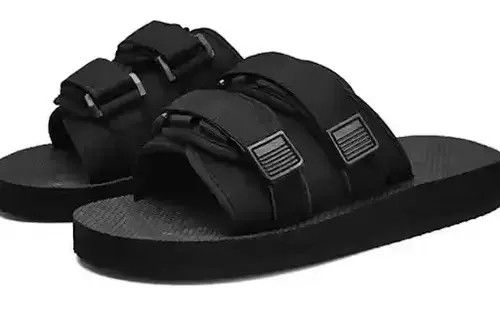 VIBE Unbranded Buckle Strap Slides Sandals Size US 11 / EU 44 - 4 Thumbnail