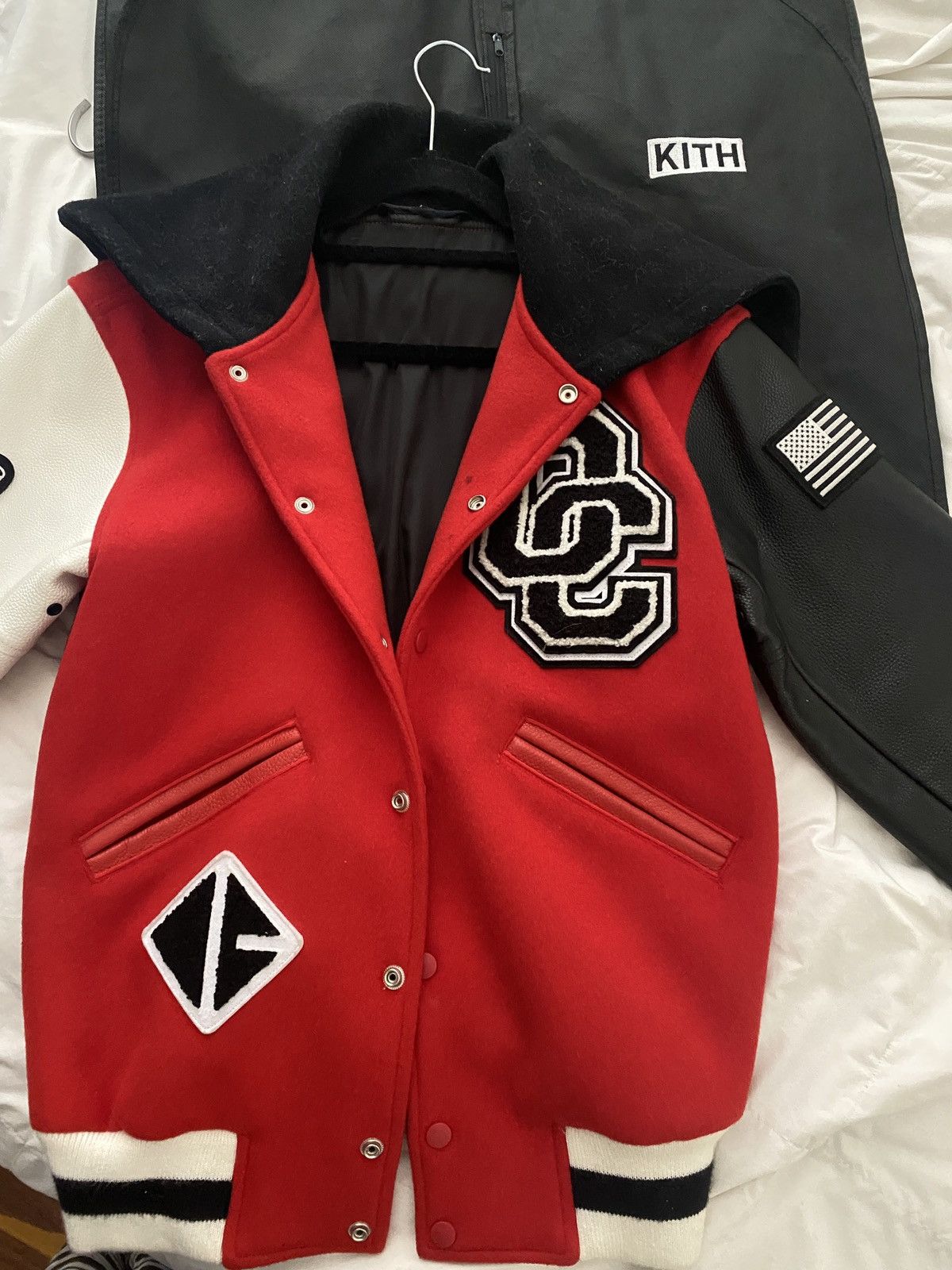 Kith × Opening Ceremony Opening Ceremony Torch Hooded Varsity Jacket Jewel Size XS / US 0-2 / IT 36-38 - 4 Thumbnail